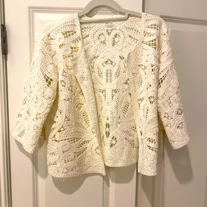 NWT Anthropologie Crochet Jacket - Size M